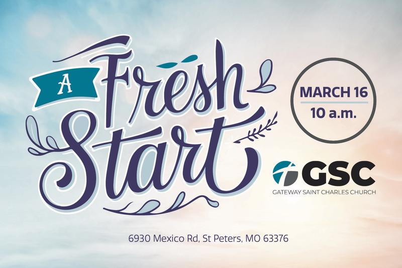 Digital Invitation sent to Gateway City Church members for the inaugural service in the new building on March 16, 2025