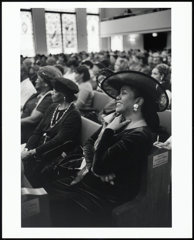 Mrs. Lisha Morris, the First Lady of the Lane Tabernacle CME Church, Enjoys a Laugh During Morning Services, St. Louis, Missouri, 2005