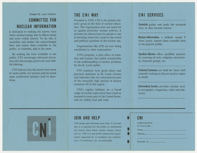 Scanned side of a pamphlet titled "The Known Facts."