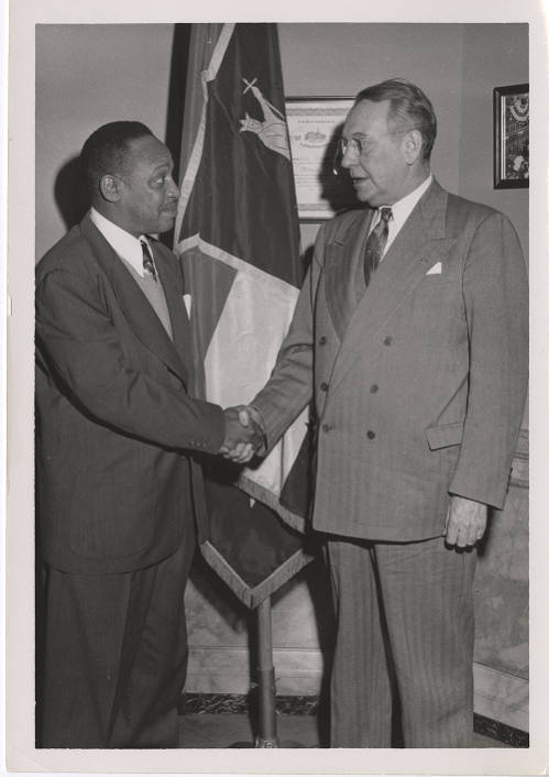 Lionel Hampton and Mayor Darst