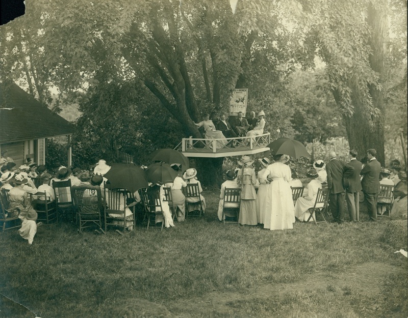 Photograph of a Women's Suffrage Meeting in Marthasville, Missouri
