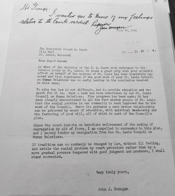 Donegan's Resignation Letter to Mayor Darst