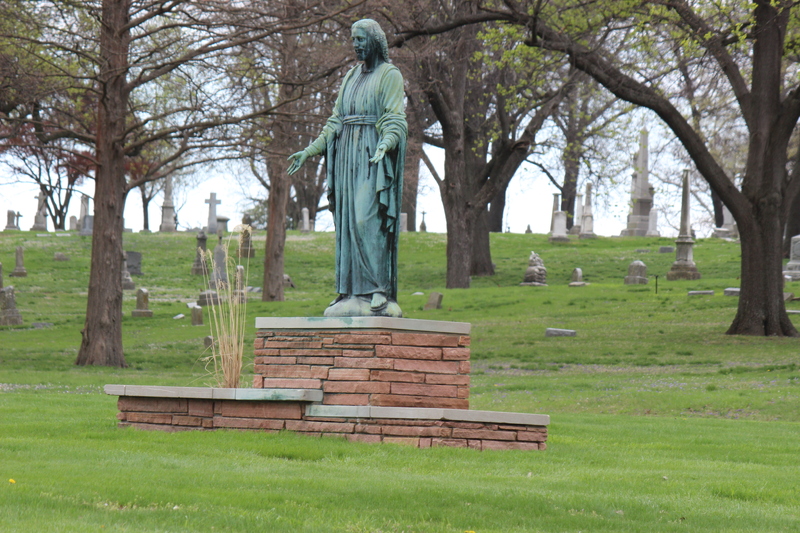 Statue Grave Marker