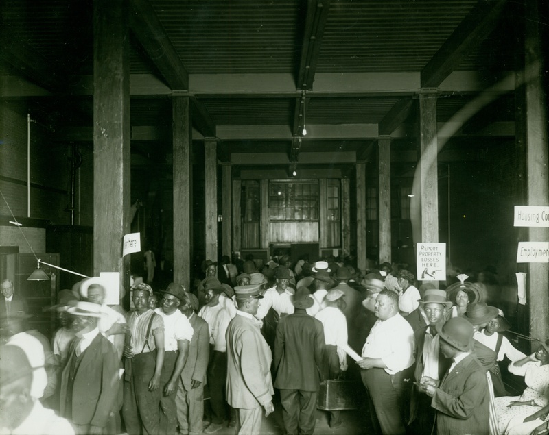 Group Of African American Men Reporting Property Losses Around Time Of 1917 Race Riot in East St. Louis