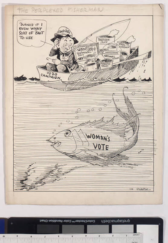 "The Perplexed Fisherman" Cartoon, 1921