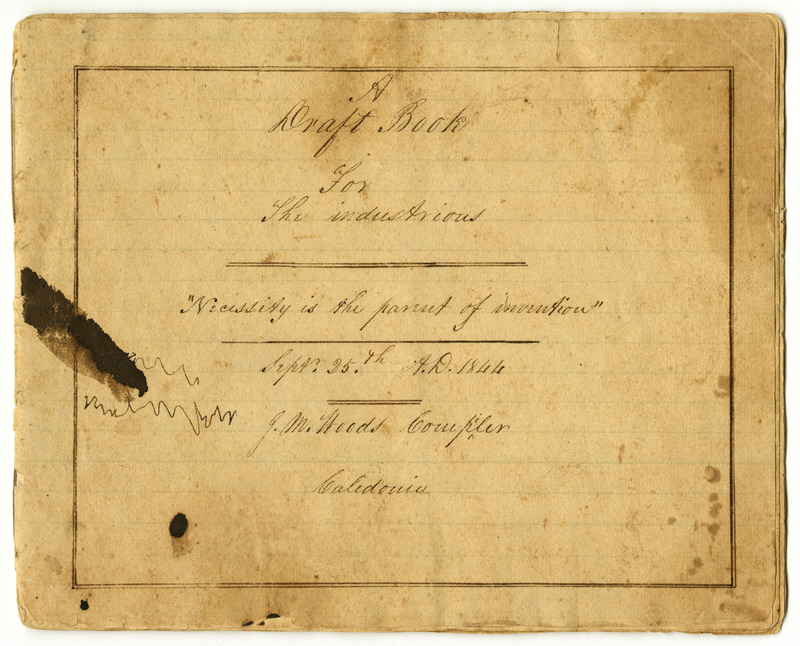 Weaving Patterns, CA. 1844