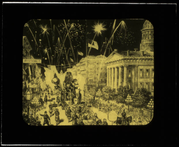 First Veiled Prophet Parade Lantern Slide