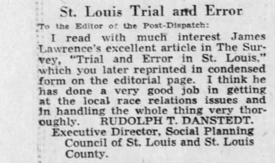 “St. Louis Trial and Error”