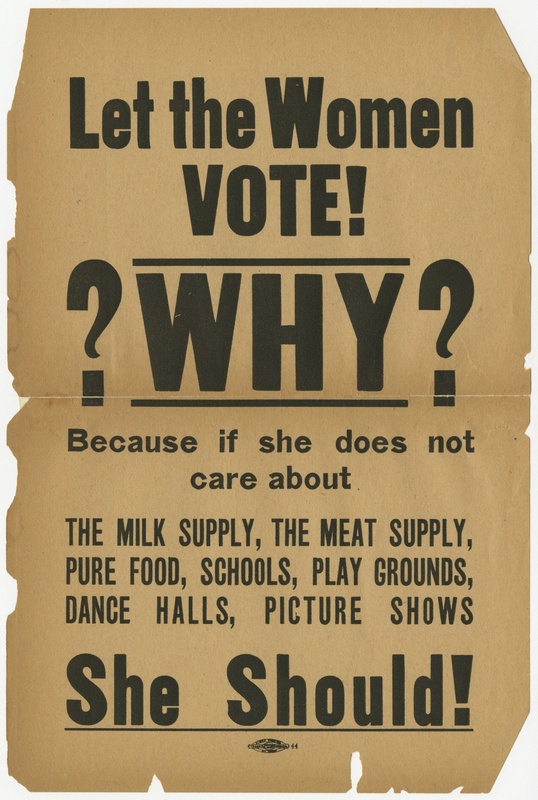 "Let the Women Vote!" Flier