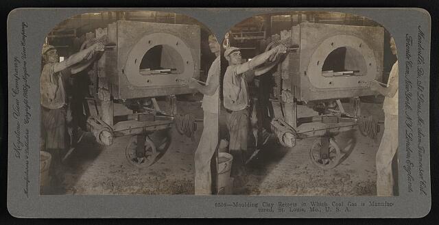 Molding Clay Retorts in Which Coal Gas is Manufactured, St. Louis