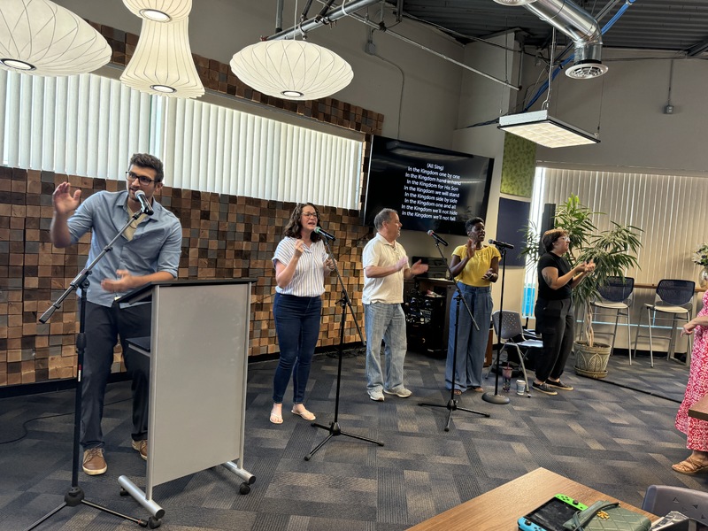 Praise and worship on June 16, 2024, the Hammer's first Sunday