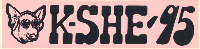 K-SHE 95 Dog Logo Sticker