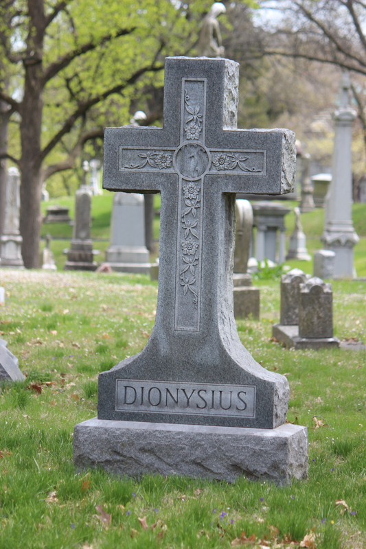 Dionysius Cross Grave Marker