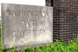 Washington Park Cemetery Sign