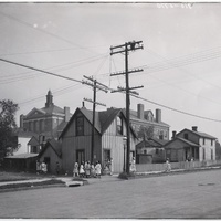 AFRICAN-AMERICAN GIRLS GATHER AFTER SCHOOL NEAR SUMNER HIGH SCHOOL