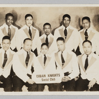 Photographic postcard of the Cuban Knights Social Club