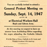 Handbill for Parents Protest against Catholic School Integration 1947 September 14.PDF