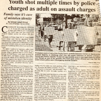 Youth Shot Multiple Times by Police, 2001