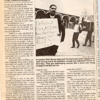 Protestors Demand Investigation into Larry Turks Death, 1998