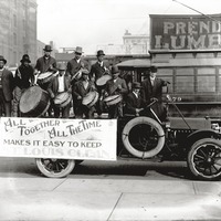 AN AFRICAN-AMERICAN DRUMMING GROUP