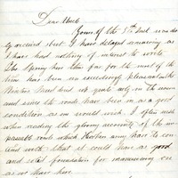 LETTER SIGNED HENRY [HENRY S. WADSWORTH], BENTON BARRACKS, ST. LOUIS, TO HIS UNCLE, APRIL 27, 1863