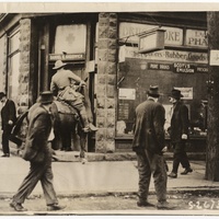 CONSTABLE ON A HORSE DURING THE EAST ST. LOUS RACE RIOTS