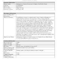 Transcript and Index for Oral History Interview with for Laura Roberts