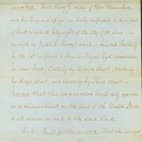 PETITION OF MARY PROVENCHERE PRAYING FOR CONFIRMATION OF LAND TAKEN AWAY FROM FAMILY BY GOVERNMENT TO BE RESTORED TO NORTHERN PART OF BLOCK 48 IN ST. LOUIS MO., NOVEMBER 30, 1851