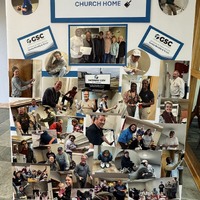 Collage of Pictures from Cleaning and Preparing the GCC St Charles Building