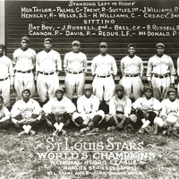 ST. LOUIS STARS. WORLD'S CHAMPIONS NATIONAL NEGRO LEAGUE WORLD SERIES