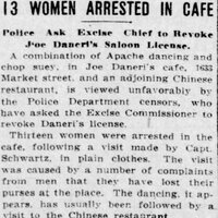 13 Women Arrested in Cafe