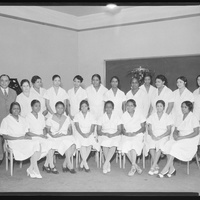 VASHON HIGH SCHOOL: GRADUATE CLASS OF HAIR DRESSING DEPARTMENT - 'COLORED' VOCATIONAL SCHOOL