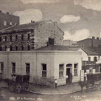 St. Louis Jail at Chestnut & 6th, photo taken 1870