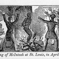 The Burning of McIntosh at St. Louis, in April 1836