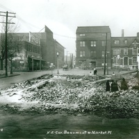BUILDING DEMOLITION AT THE NORTHEAST CORNER OF BEAUMONT AVENUE AND MARKET PLACE