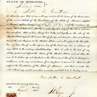 Image 1 of 2 LOYALTY OATH OF NETTIE C. CONSTANT OF MISSOURI, COUNTY OF ST. LOUIS