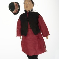 Fabric Doll of a Chinese Man Produced by the Works Progress Administration of St. Louis County