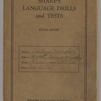 Sharp's Language Drills and Test: Fifth Grade