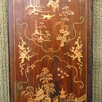 Large Carved Panel Inlayed with Ivory from the Chinese Pavilion at the 1904 World's Fair