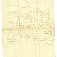LETTER SIGNED CATHERINE MCFARLAND, PITTSBURG, TO DAVID ADAMS, FEBRUARY 28, 1859