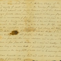 RECEIPT FOR THE SALE OF A 16-YEAR-OLD NEGRO SLAVE NAMED LUCY, FROM ANTOINE CHENIE OF ST. LOUIS COUNTY, JANUARY 1814