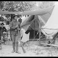 SOLDIER OF THE 7TH REGIMENT, IMMUNES, AT JEFFERSON BARRACKS