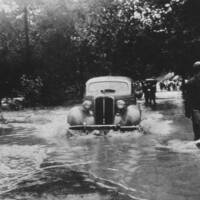 Deer Creek Floodwaters in Webster Groves