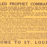 Veiled Prophet Pageant Invitation