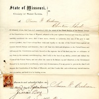 LOYALTY OATH OF SUSAN I. COCHRAN OF MISSOURI, COUNTY OF ST. LOUIS