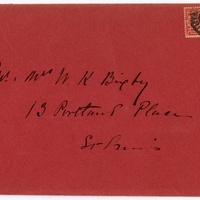 Imperial Chinese Pavilion, Empress Birthday Celebration Invitation, Louisiana Purchase Exposition, 1904 - Envelope