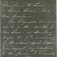 PHOTOSTAT OF LETTER SIGNED W.T. SHERMAN, WASHINGTON, TO MRS. JAMES H. LUCAS, ST. LOUIS, NOVEMBER 12, 1879