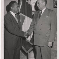 Lionel Hampton and Mayor Darst