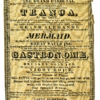 BROADSIDE: CIRCUS. MISS PAYNE'S BENEFIT, SEPTEMBER 18, 1823