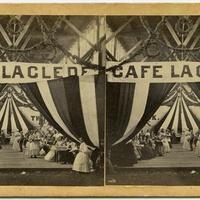 Image 1 of 2 GROUP OF WOMEN IN THE CAFE LACLEDE AREA AT THE MISSISSIPPI VALLEY SANITARY FAIR.